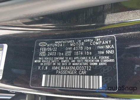 2022 Hyundai Elantra N from USA, damaged, VIN KMHLW4AK6NU003712